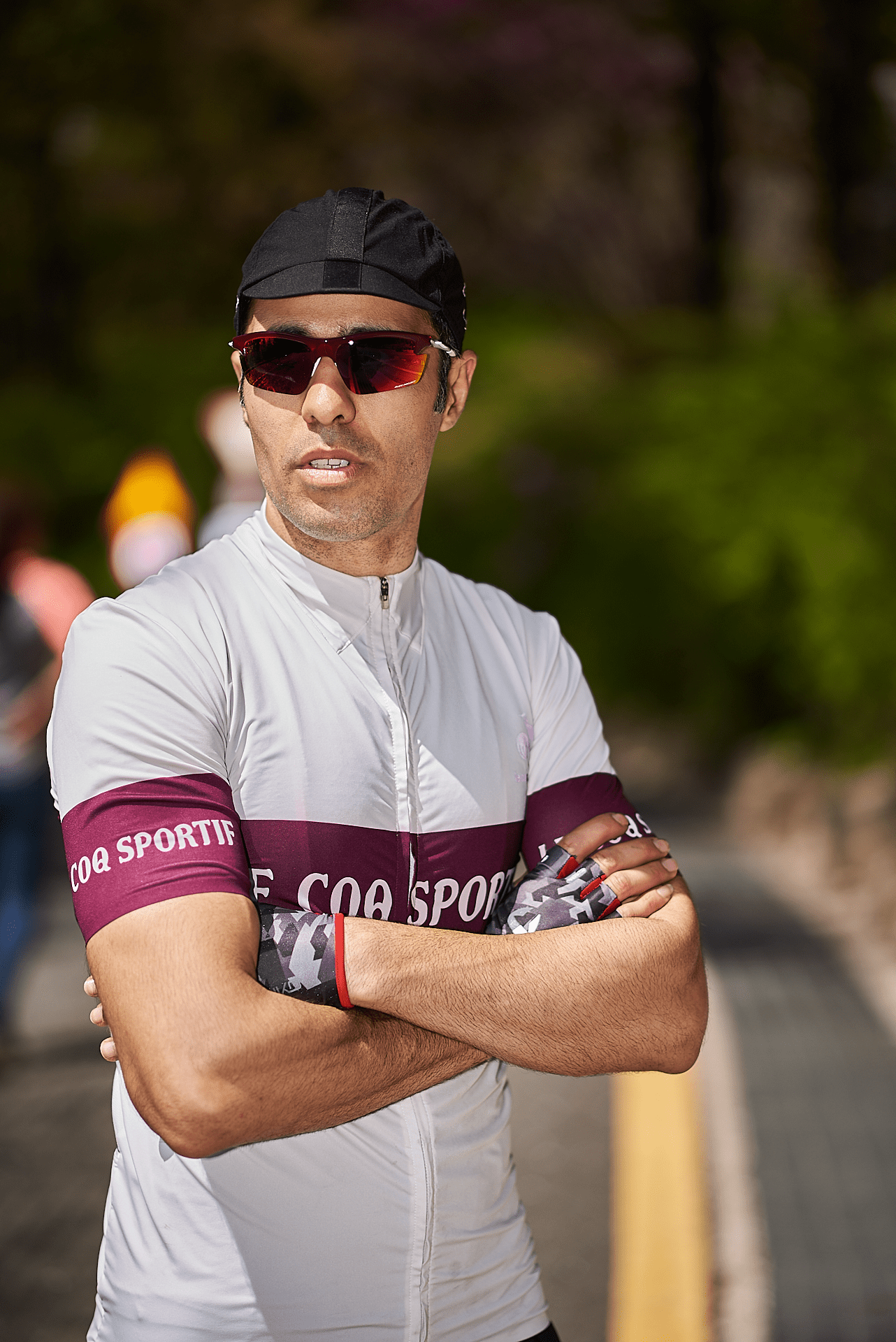 Cyclist portrait. Photography by the photographer in Manila, Cristian Bucur 